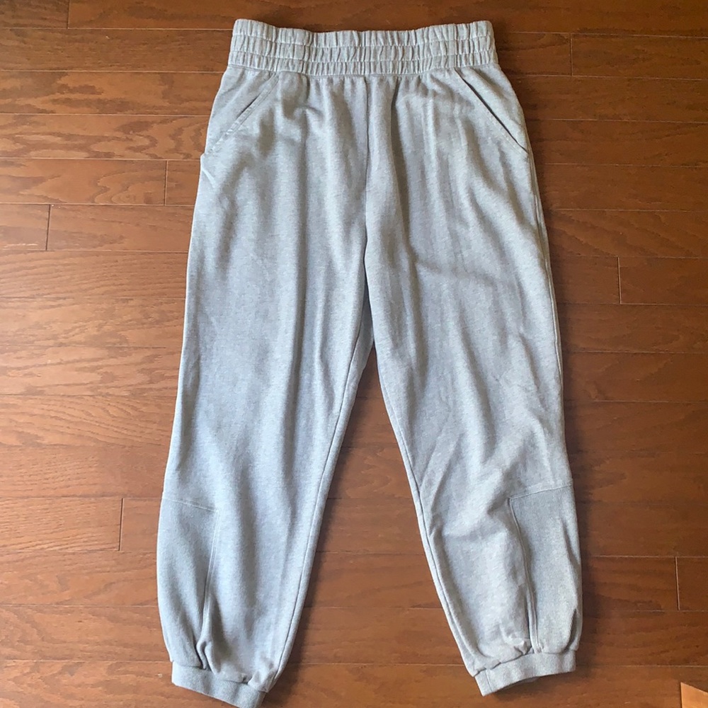 Free People Movement Grey Oversized Sweatpants Joggers Size Large - Picture 1 of 14